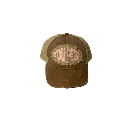 Brown Hat Pink Logo