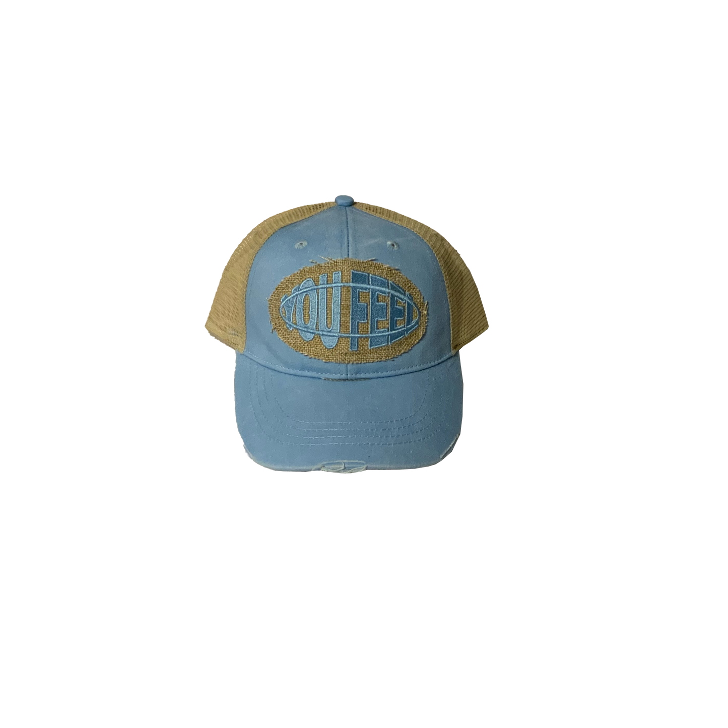 Light Blue Hat Blue Logo