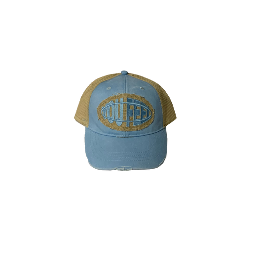 Light Blue Hat Blue Logo