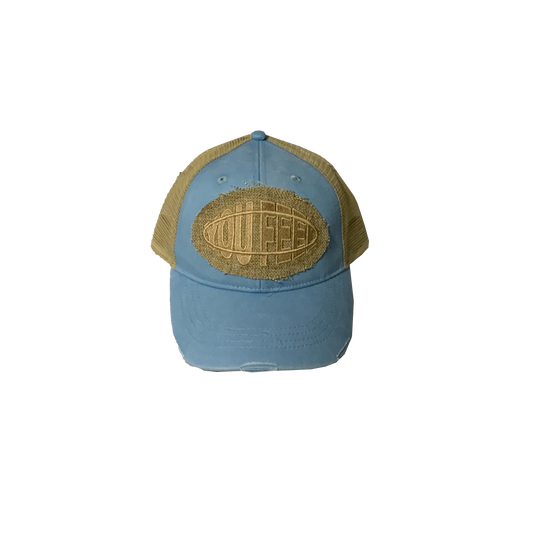 Light Blue Hat Tan Logo