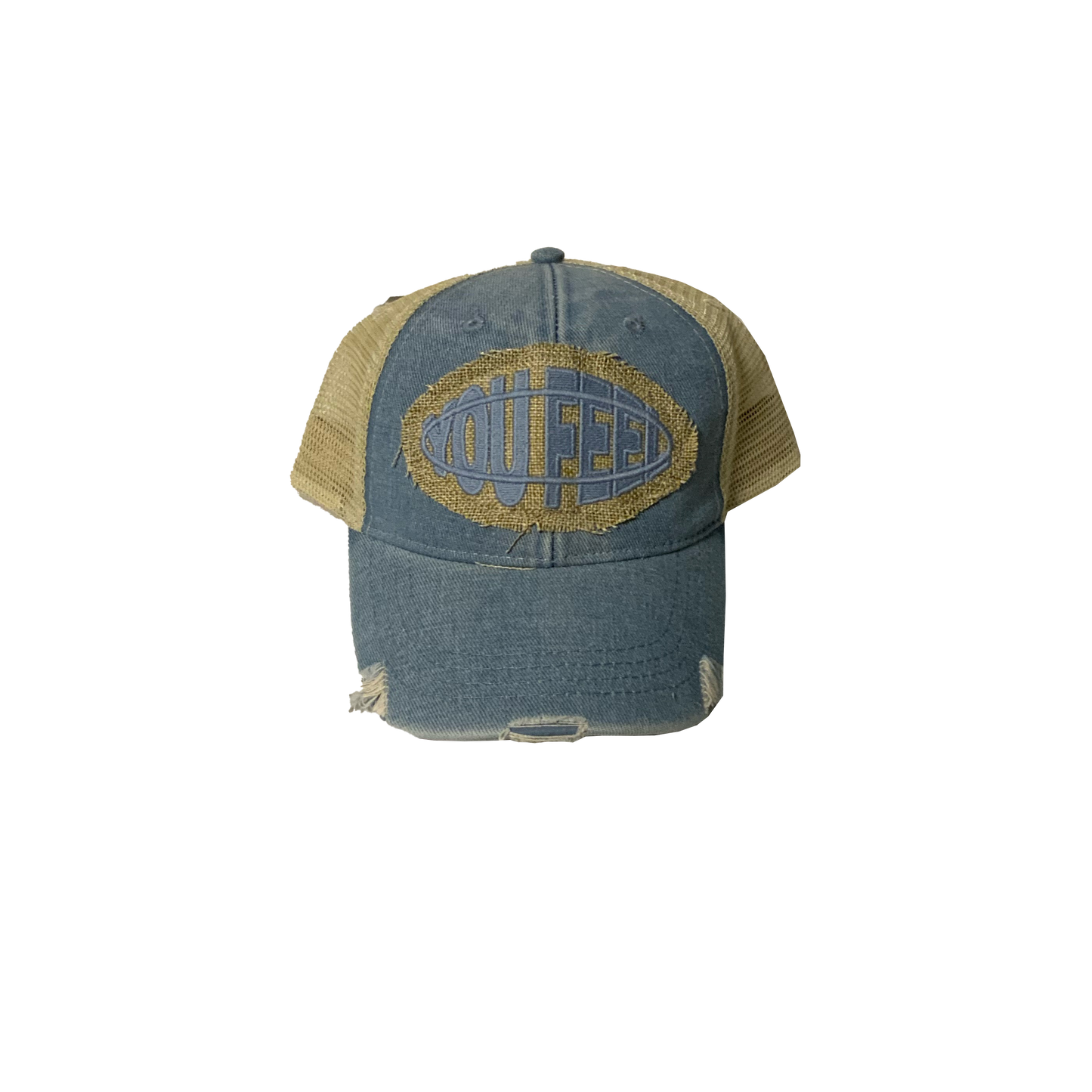 Light Denim Hat Blue Logo