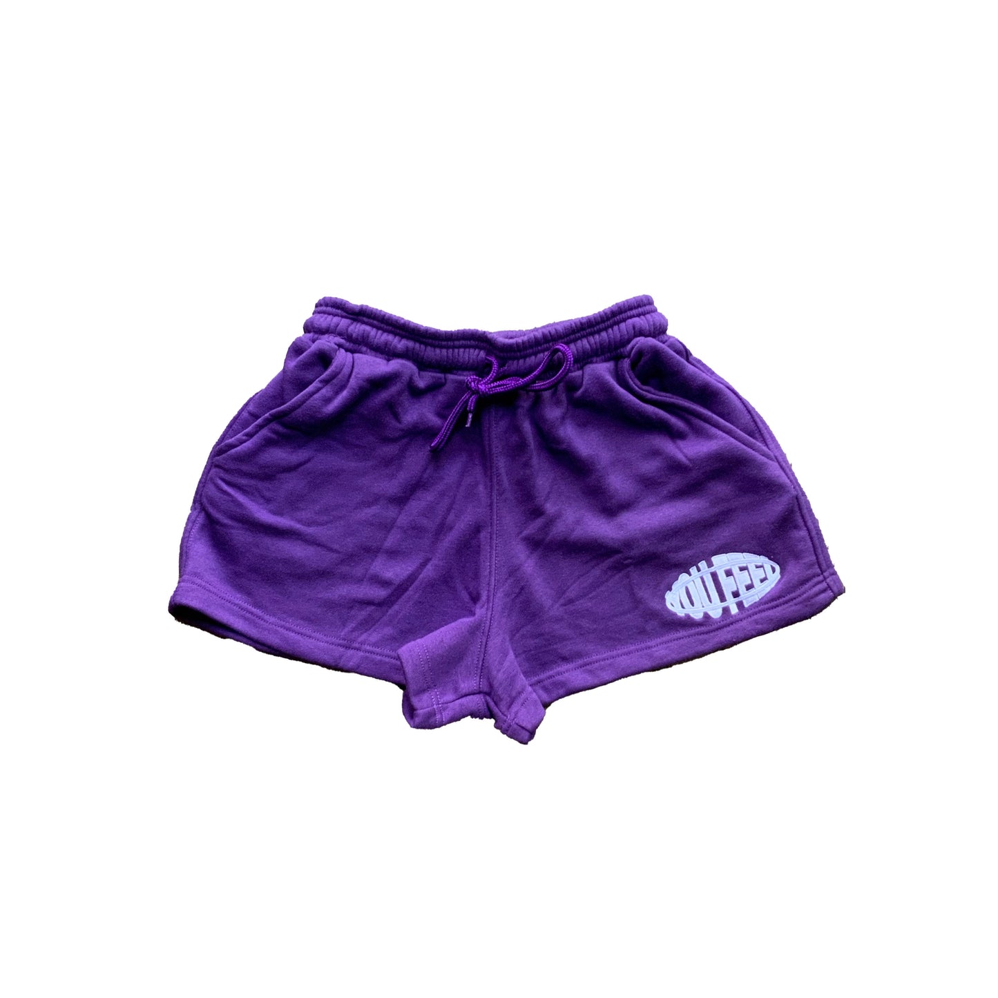 Womens French Terry Shorts Purple